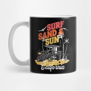 Surf, Sand and Sun California Beach Mug